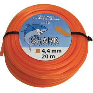 Filo Quadro Per Decespugliatore mm 4,4 Conf. Rotolo Blister Da mt. 20