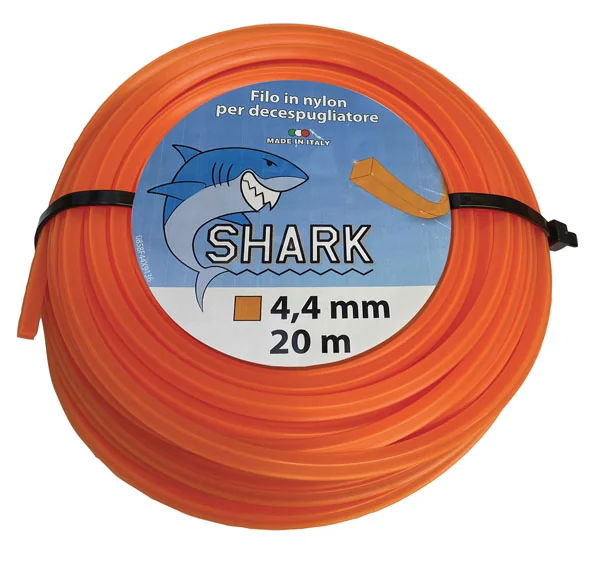 Filo Quadro Per Decespugliatore mm 4,4 Conf. Rotolo Blister Da mt. 20