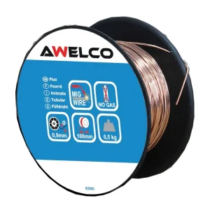 Filo Flux Animato No Gas Per Saldatura Awelco 0,9 mm 0,5 Kg blister