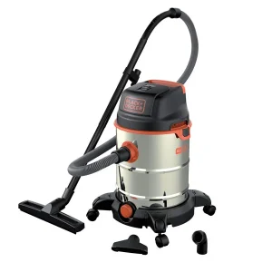 Aspiratutto Black&Decker Potenza: 1.600W  Contenitore: 30 Litri Inox