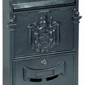 Cassetta Lettere Regie In Alluminio Pressofuso mm.260x80x410h