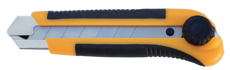 Cutter In Plastica E Gomma Guida In Metallo Lame Tranciabili Da mm.25