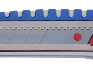 Cutter In Metallo Impugnatura In Gomma Lame Tranciabili da mm.25