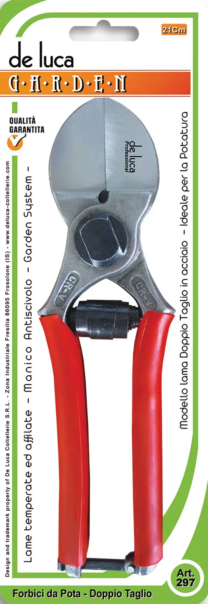Forbici Da Pota In Acciaio Doppio Taglio 21cm