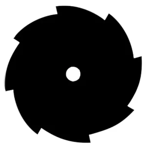 Lama in Acciaio 8 denti Dritta mm 255 Per Decespugliatore