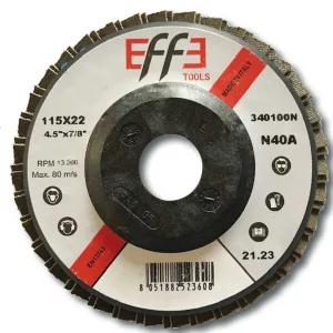 Disco Lamellare Abrasivo Al Corindone Diametro 115 mm.