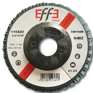 Disco Lamellare Abrasivo Allo Zirconio Diametro 115 mm Varia Grana