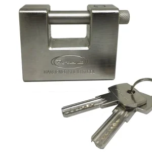 Lucchetto Potent In Acciaio Monoblocco 84mm Chiave Europea