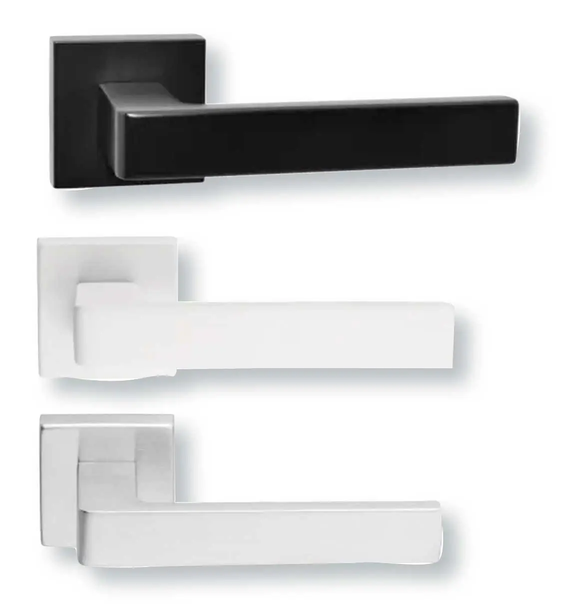 Maniglia In Alluminio Con Bocchetta "CAPRI" Foro Chiave