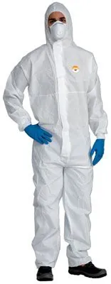 Tuta Protettiva In SMS da 55 gr/m2 Bianca - Categoria 3