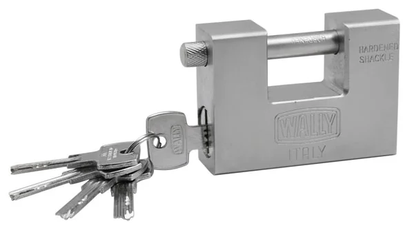 Lucchetto Rettangolare Monoblocco In Acciaio