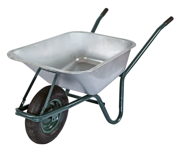 Carriola Con Vasca In Acciaio Zincato lt.100 portata kg.100 (Car 81/4)