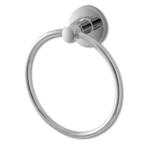 Portasalviette Cromo Alluminio/Abs Con Piastrina Antiruggine.