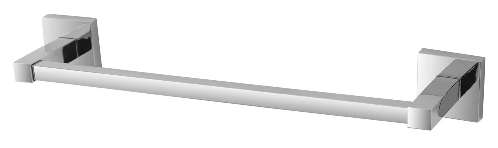 Portasciugamani Rock In Cromo Alluminio Con Piastrina Antiruggine 35cm