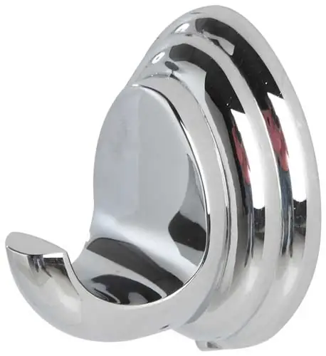 Appendiabito Bagno In acciaio Cromato, Piastrine In Acciaio Antiruggine