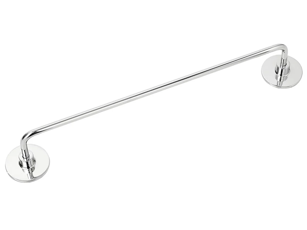 Portasciugamani 35cm. Acciaio/ABS Fissaggio Con Adesivi O Viti