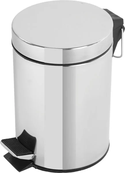 Pattumiera Da Bagno Con Pedale In Acciaio Cromato