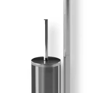 Piantana WC Portarotolo E Scopino Acciaio Cromato