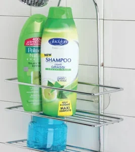 Mensola 3 Ripiani Con Gancio Ad Uncino  In Acciaio Cromato