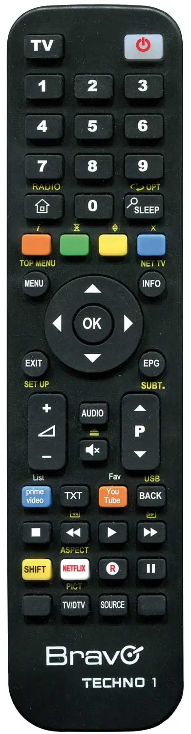 Telecomando Techno 1 Programmabile TV/VCR/DVD/SAT/DTT