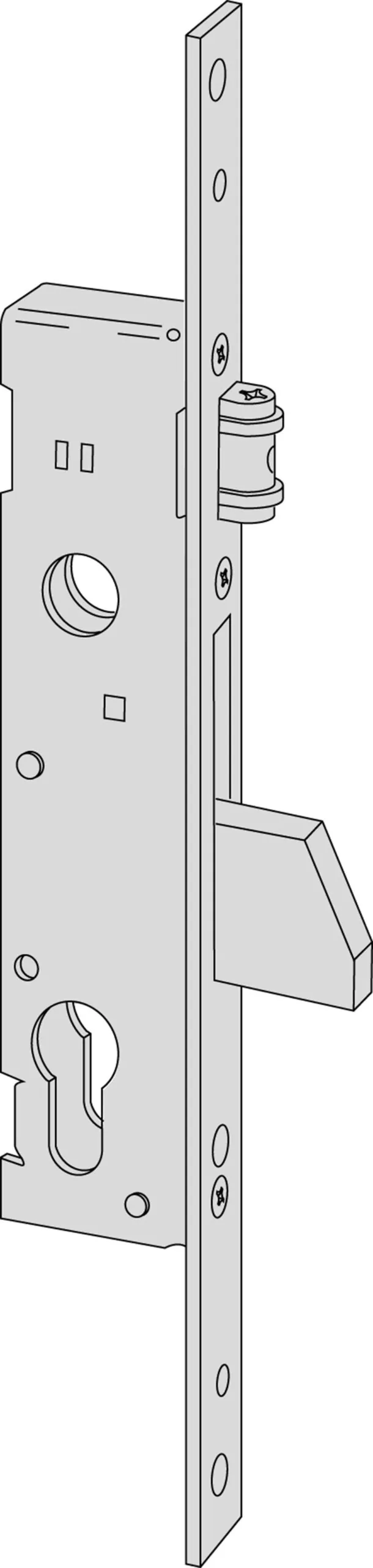 Serratura Da Infilare A Catenaccio Basculante Per Montanti 46230 - immagine 2