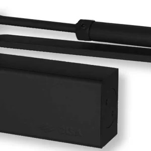 Chiudiporta Con Arresto Nero Professional Plus 2 'C1511'