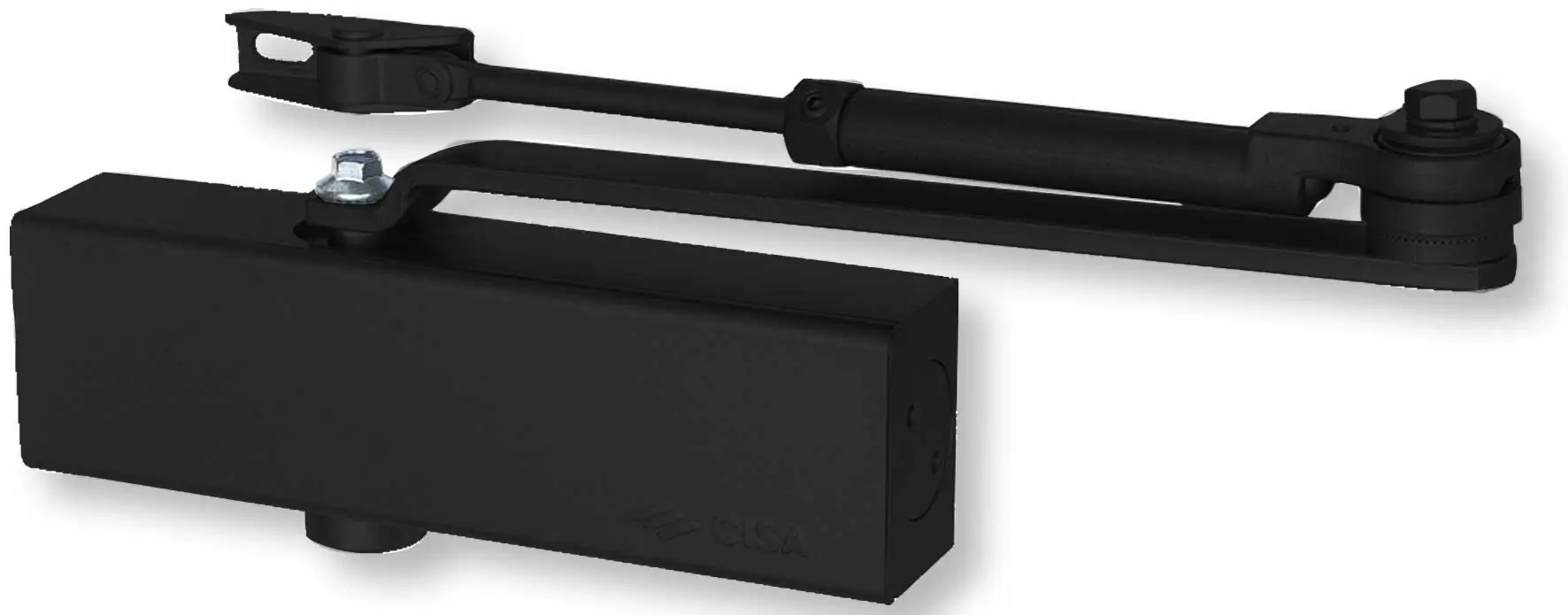 Chiudiporta Con Arresto Nero Professional Plus 2 'C1511'