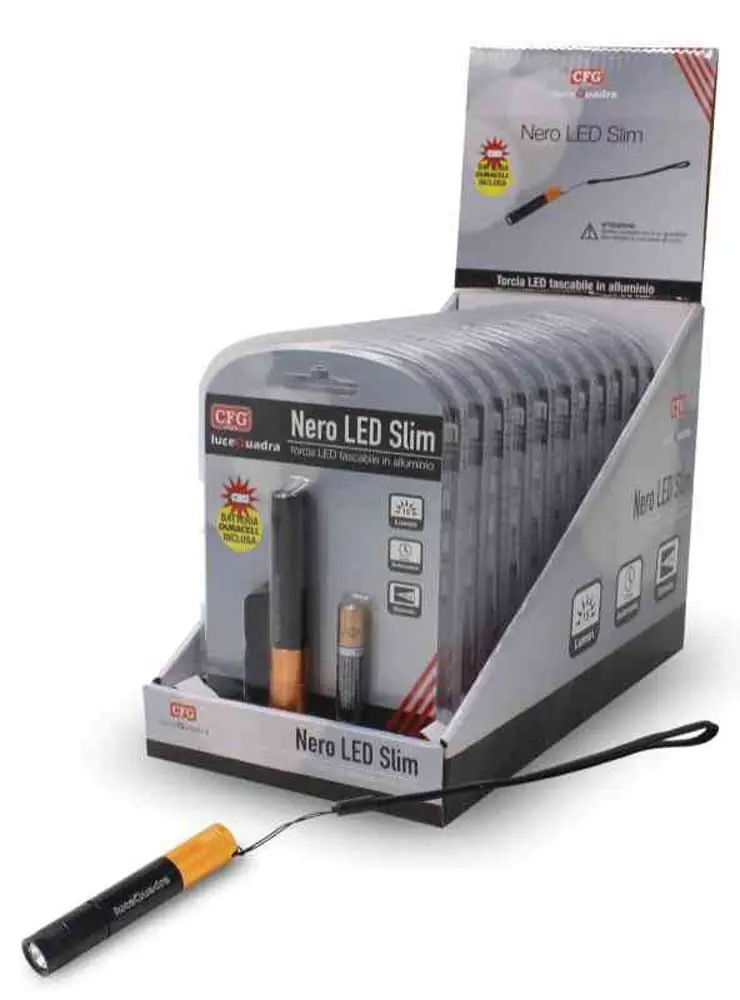 Nero Led Slim Torcia Metallo LED 0,5W - immagine 2