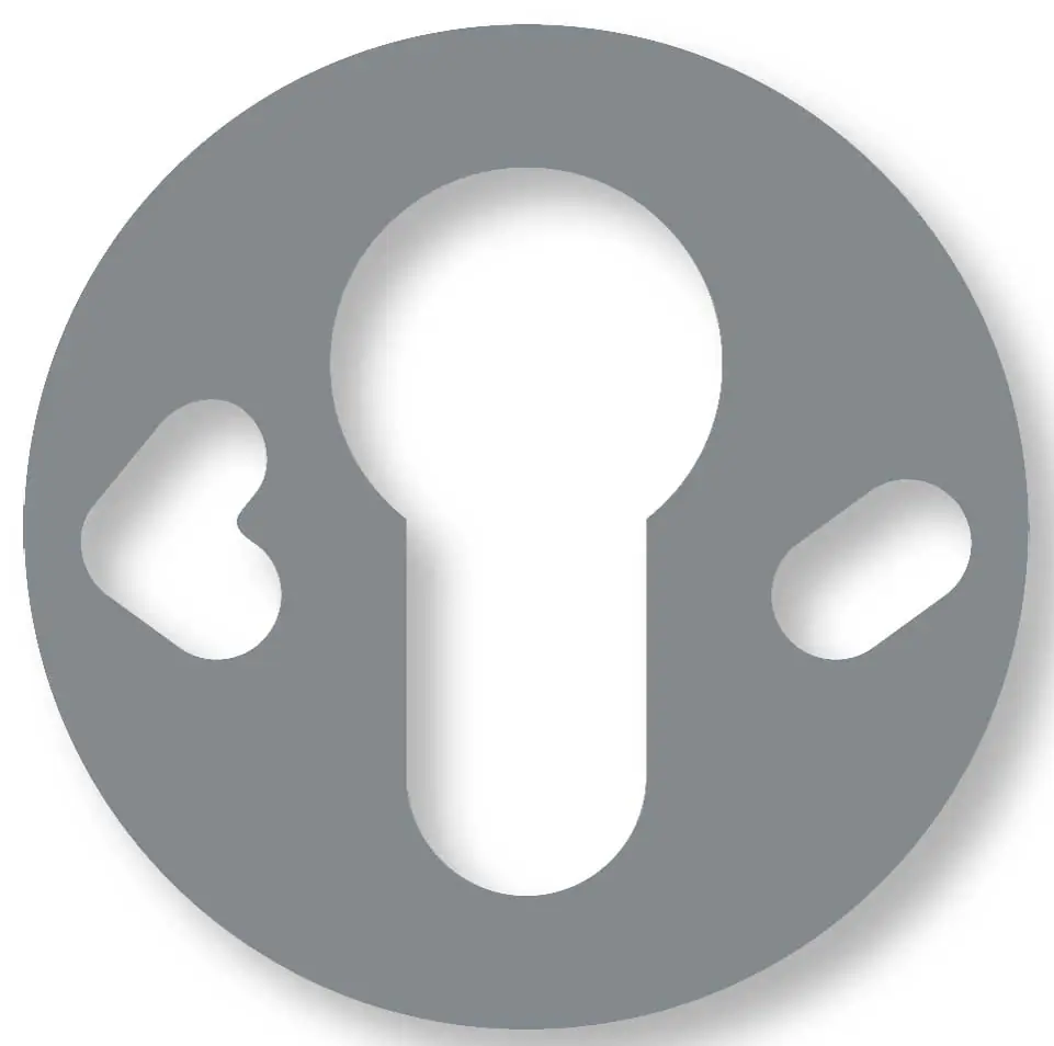 Spessore D.50 Universale In Acciaio Finitura Zinco Bianco - immagine 2