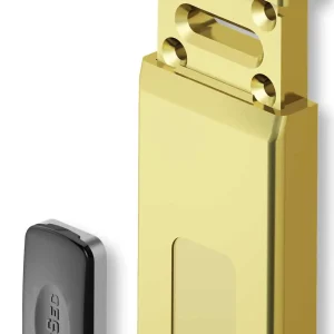 Minimag Piastra Magnetica Doppia Mappa s/ant.15x55 Ottone Giallo