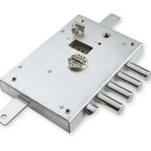 Serratura Dierre Triplice Da  Applicare Doppia Mappa Ent.60mm In Scatola 2 Blocchetti