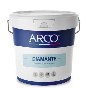Superpittura Lavabile Traspirante Arco 'Diamante' Bianco 5Lt