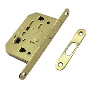 Serratura A Gancio Con Quadro 50mm Ottonato