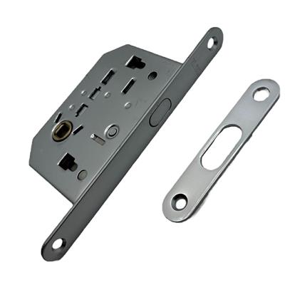 Serratura A Gancio Con Quadro 50mm Nichel Satinato