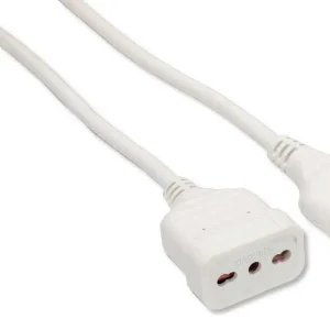 Prolunga Presa 10/16A Spina 16A Bianca