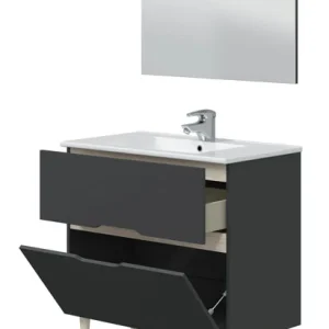 Mobile Bagno Lotto 2 Cassetti E 1Piano 80x80x45h