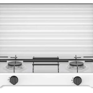 Fornello A Gas 2 Fuochi Bianco