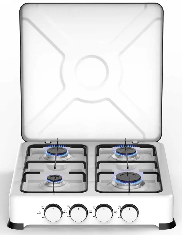 Fornello A Gas 4 Fuochi Bianco