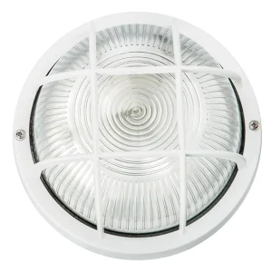 Applique Efesto Bianco Con Griglia Tondo