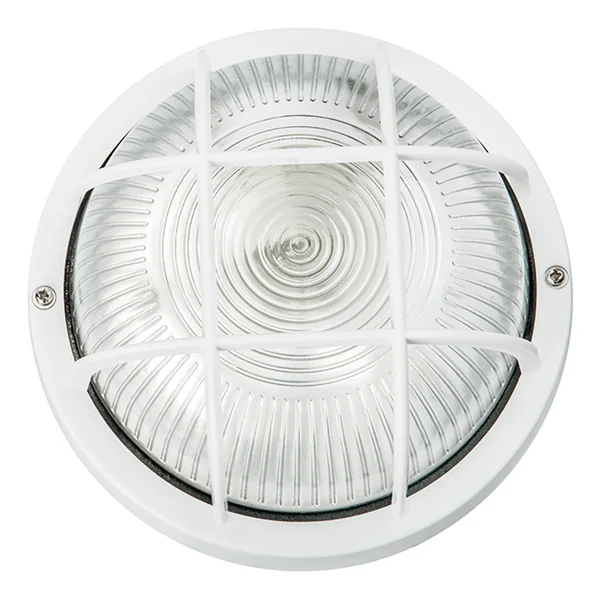 Applique Efesto Bianco Con Griglia Tondo