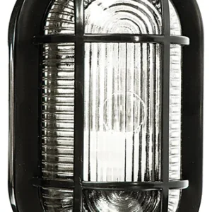 Applique Efesto Nero Con Griglia Ovale