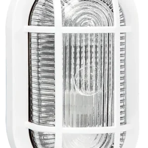 Applique Efesto Bianco Con Griglia Ovale