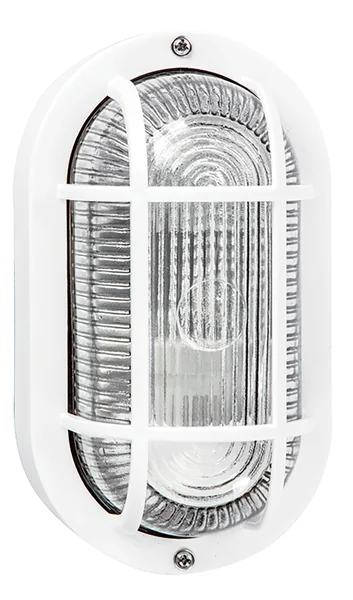 Applique Efesto Bianco Con Griglia Ovale