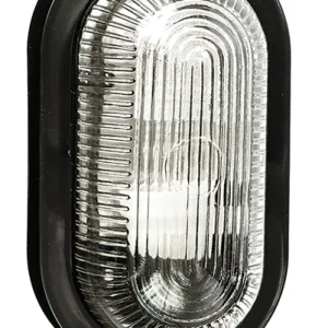 Applique Efesto Nero Senza Griglia Ovale