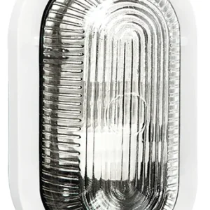 Applique Efesto Bianco Senza Griglia Ovale