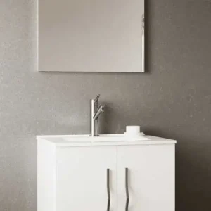 Mobile Bagno Sospeso cm.61x46p Con Specchio E Faretto