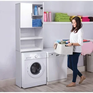 Mobile Sopralavatrice Multiuso Dash Bianco Alpes cm.62.5x25x190h