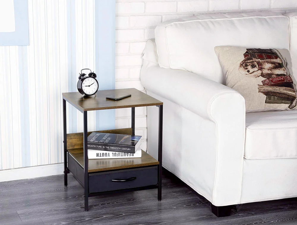 Mobile Industrial 1 Cassetto Più 1 Ripiano 40x35x55h