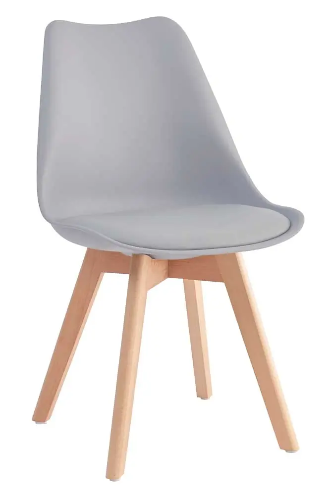 Sedia Nordik Wood In Polipropilene Con Cuscino - immagine 3