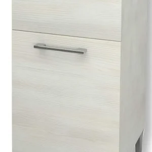 Mobile Lavatoio cm.45x50x83H Rovere Bianco